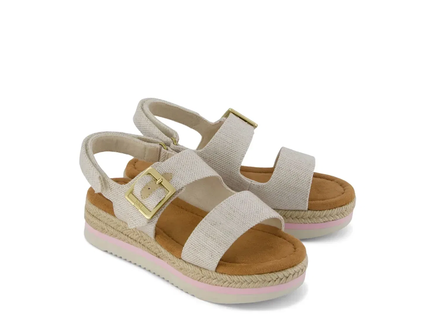 Сандалии платформа эспадрильи Giana, TOMS, бежевый — фото 2