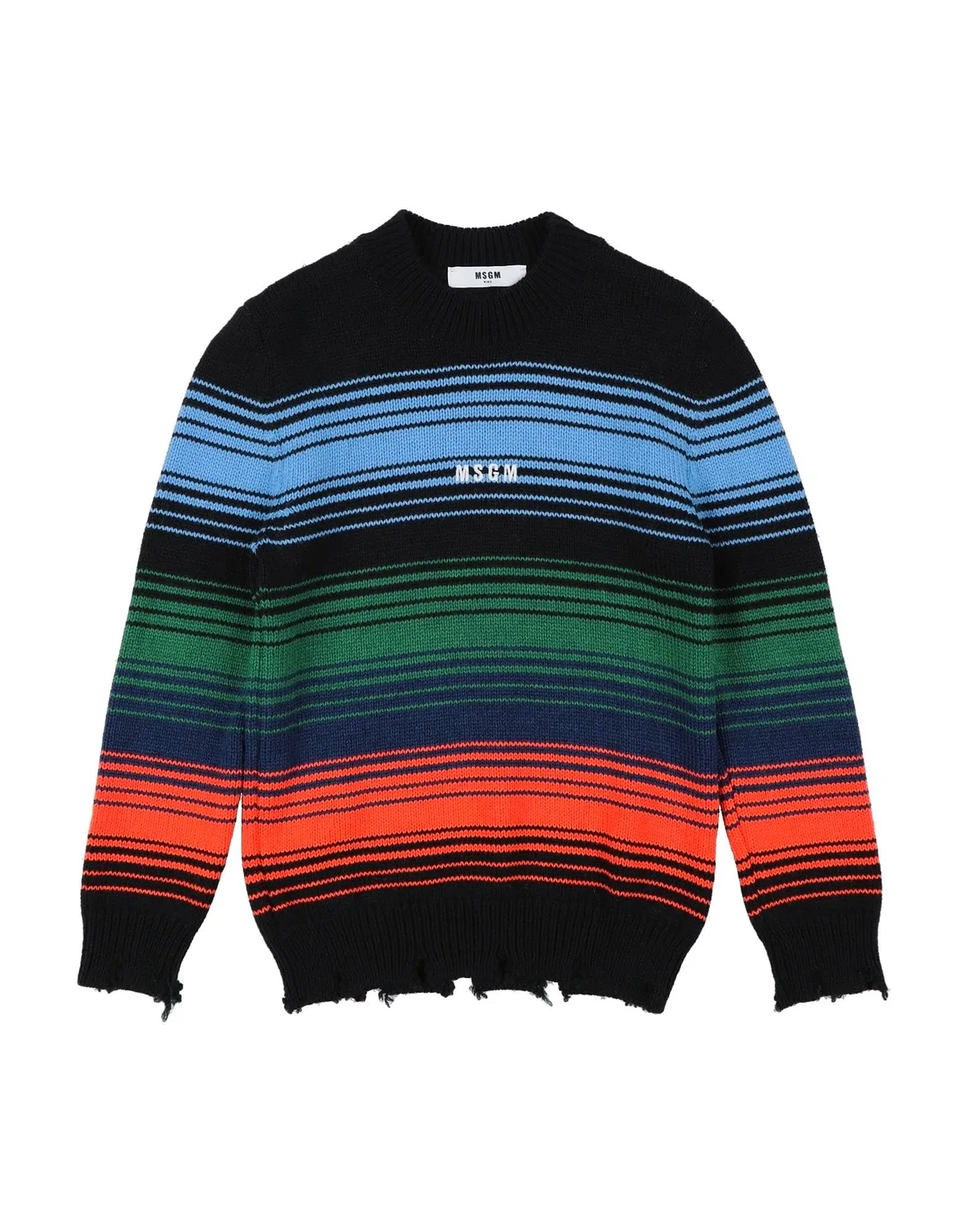 Мужской свитер с логотипом Msgm, черный