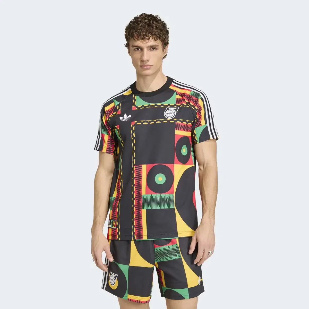 Мужская футболка с принтом Jamaica adidas Originals, Multicolor