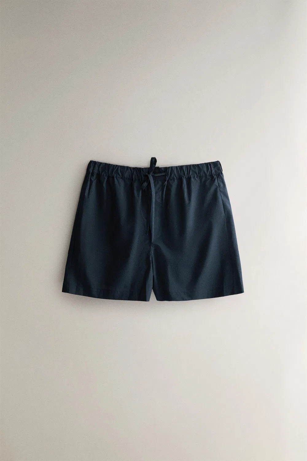Хлопковые поплиновые шорты ZARA, Blue