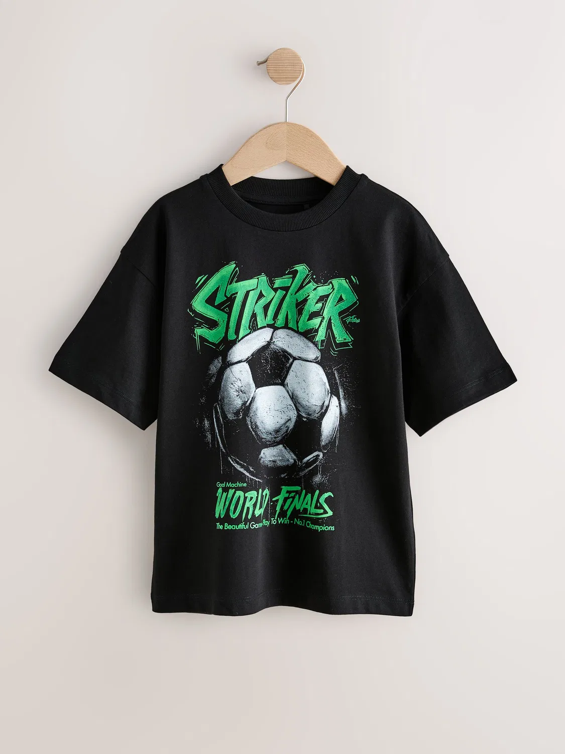 Футболка с графическим принтом Black Football Next, черный