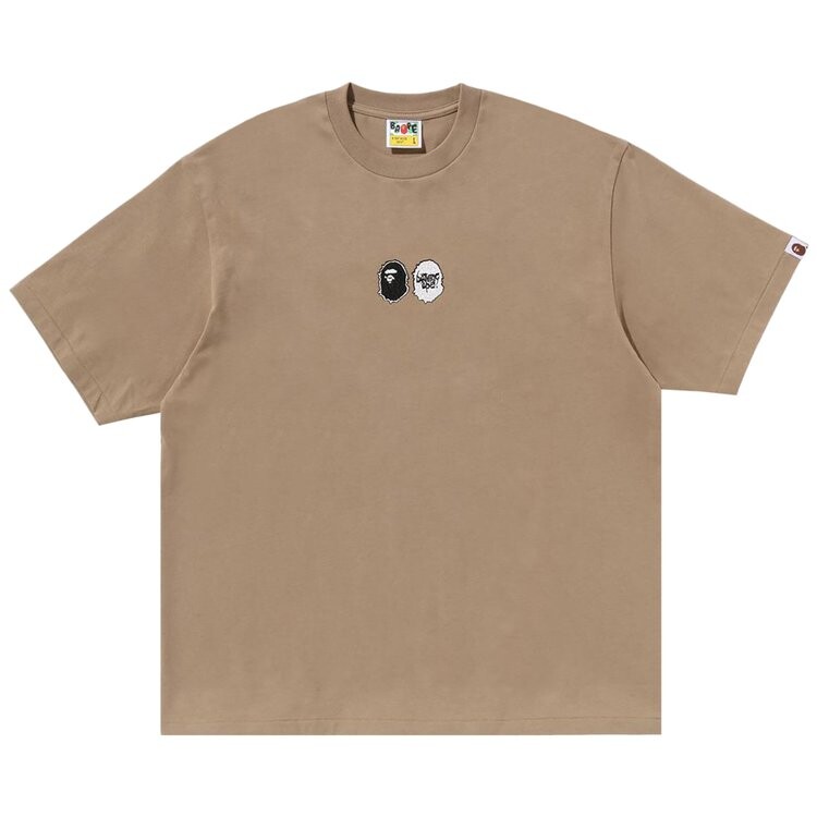 

Футболка BAPE Mad Ape Graphic Logo Relaxed Fit Tee, бежевый