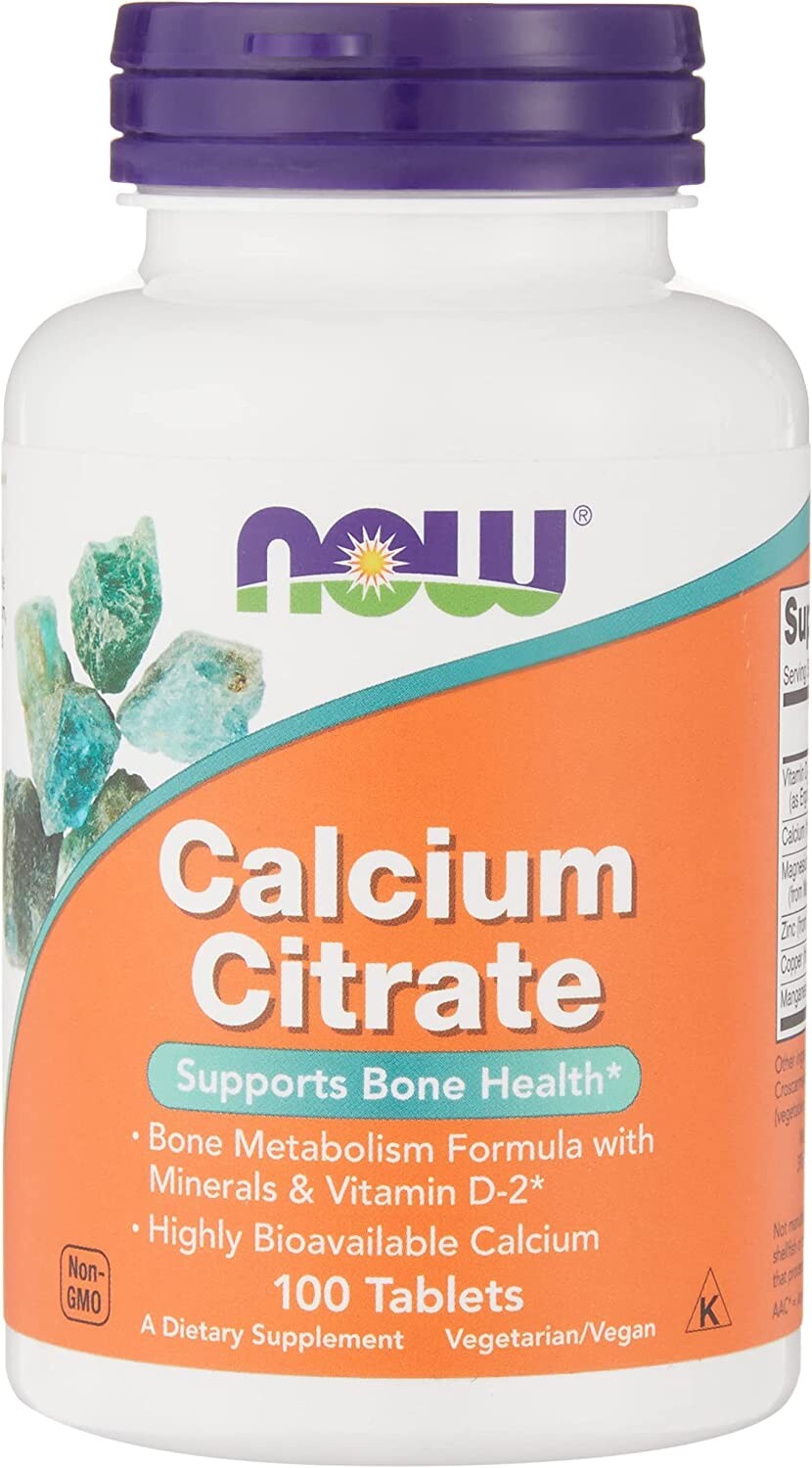 

Кальций Now Foods Calcium Citrate, 100 таблеток