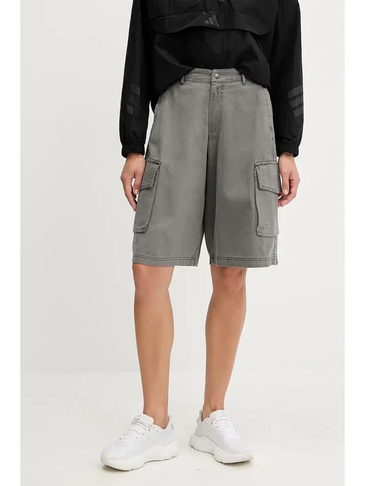 Женские джинсовые шорты свободного кроя Adidas, Grey