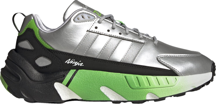 Кроссовки Adidas Kawasaki Ninja x ZX 22 Boost 'Silver Metallic', серебряный - фото