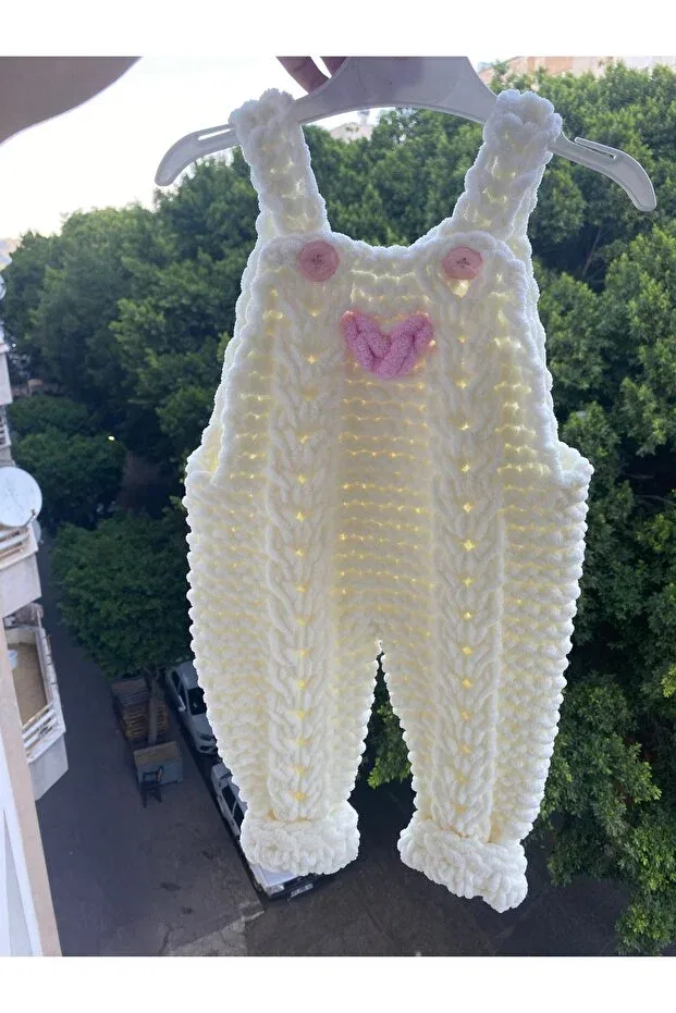 Детский комбинезон хлопковый Örgücü Design, Nude Color — фото 2