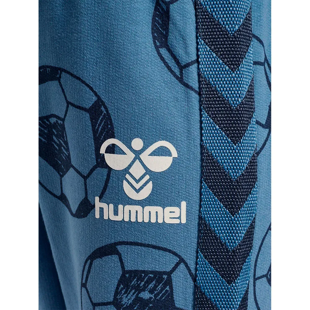 Детские спортивные брюки для мальчиков с принтом Ball Hummel, Blue — фото 4