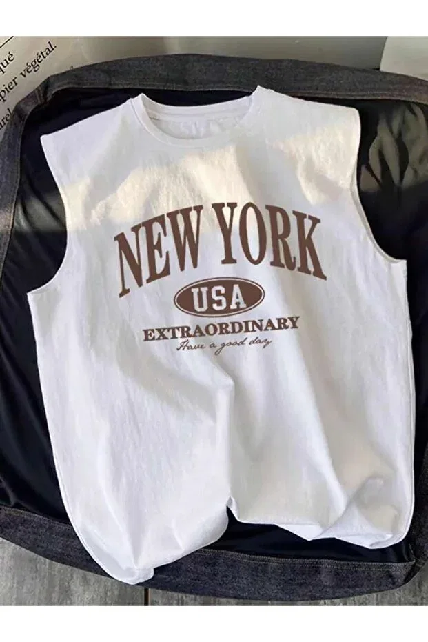 Детская майка для мальчиков с принтом NewYork Printed Daxia, Model5