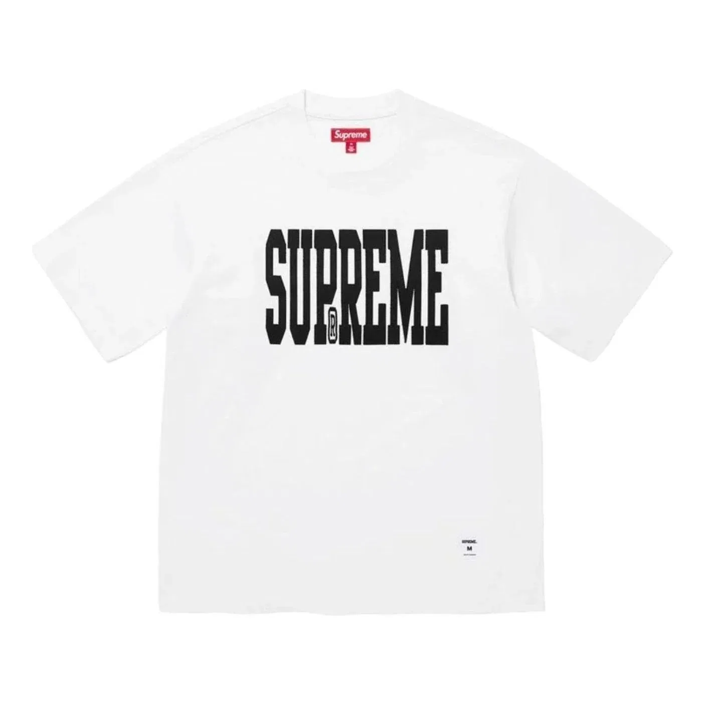 Мужская футболка FW26 Stretch Applique S/S T-Shirt 'White' Supreme, белый