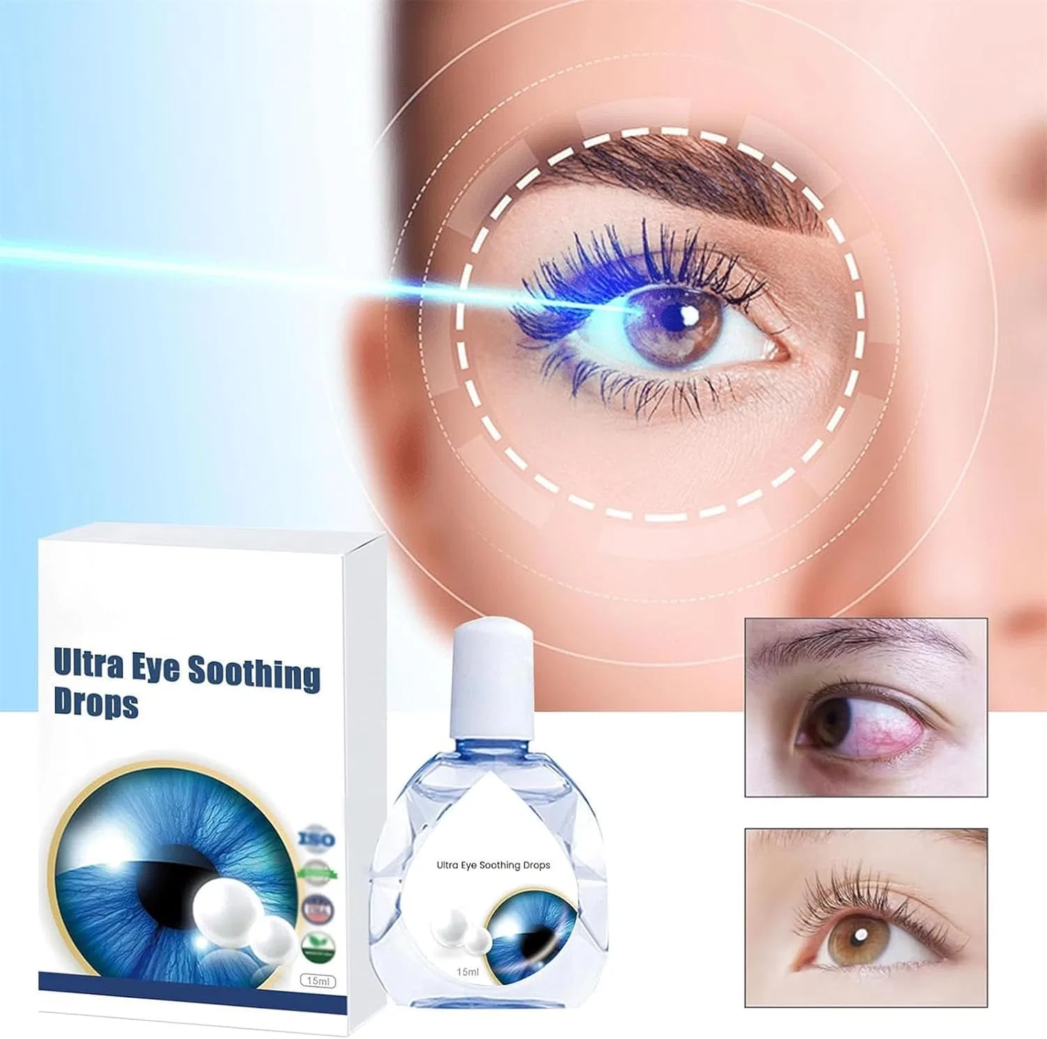 Капли для глаз Presbyopia Recovery Treatment, Pelinuar, набор 2 шт., 15 мл, Pack of 2 — фото 2
