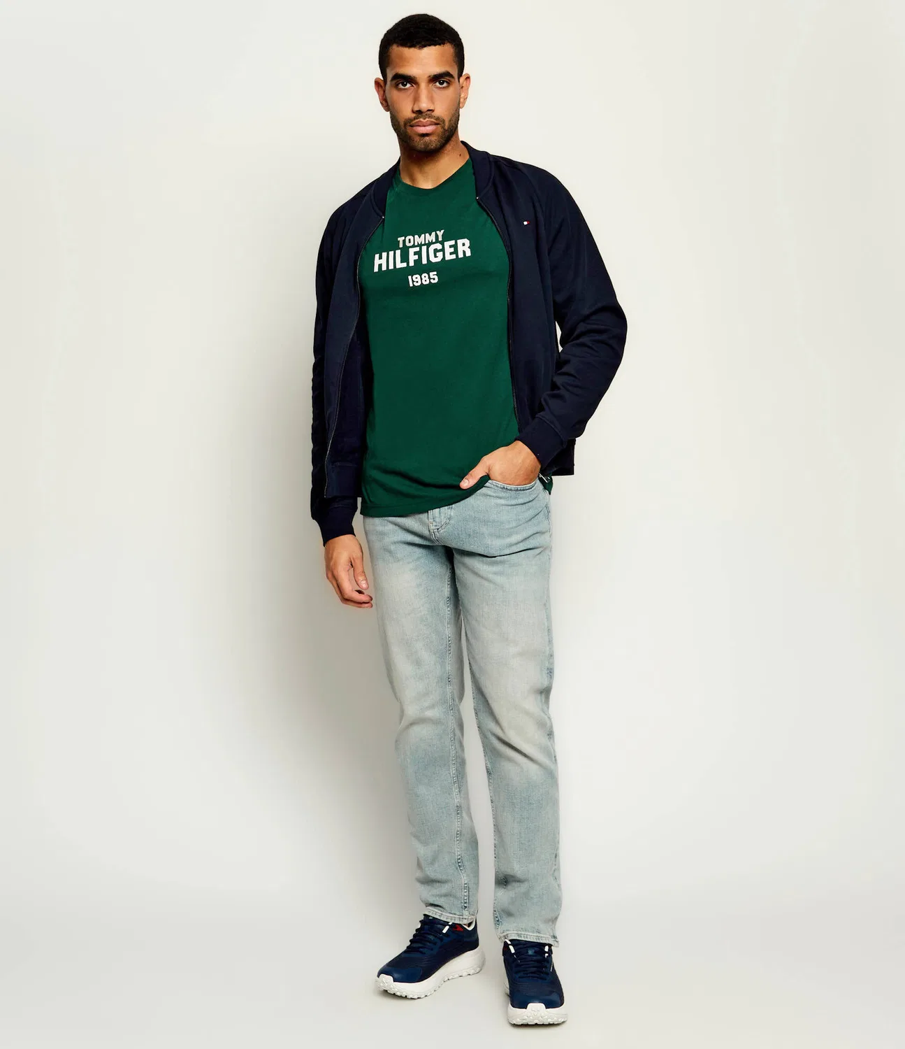 Футболка с круглым вырезом Tommy Hilfiger, Verde Bottiglia — фото 2