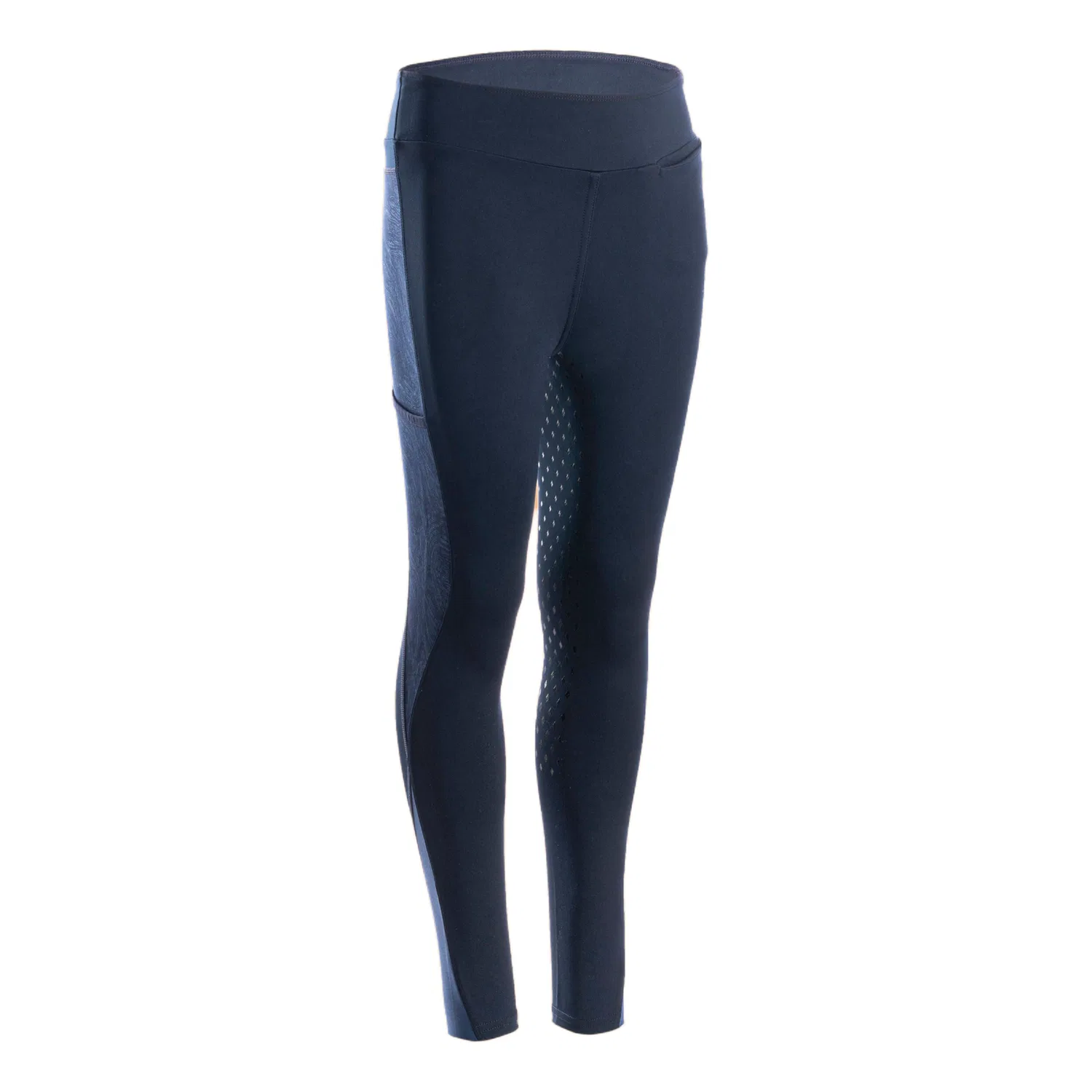 Детские брюки полной длины для подростков, Dark Blue, DECATHLON