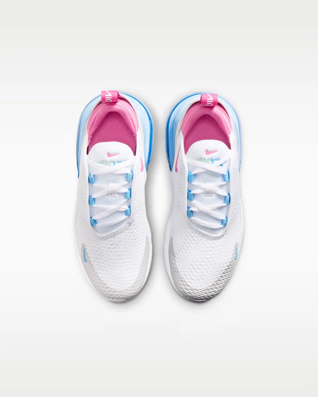 Детская обувь Nike Air Max 270, White/Football Blue/Arctic Green/Pinksicle — фото 4