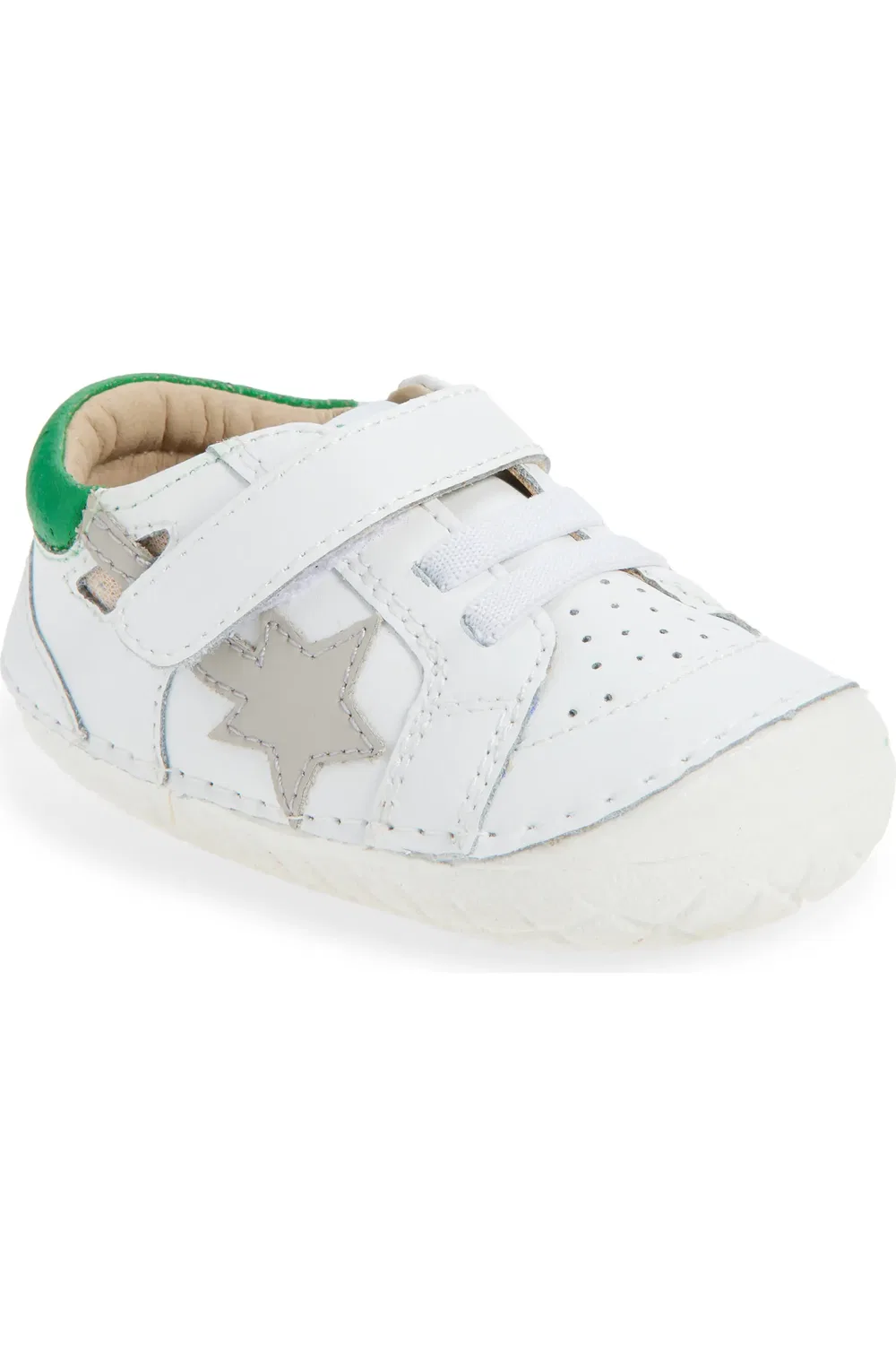 Детские кроссовки для начинающих ходить Pavesta Old Soles, Snow/Neon Green