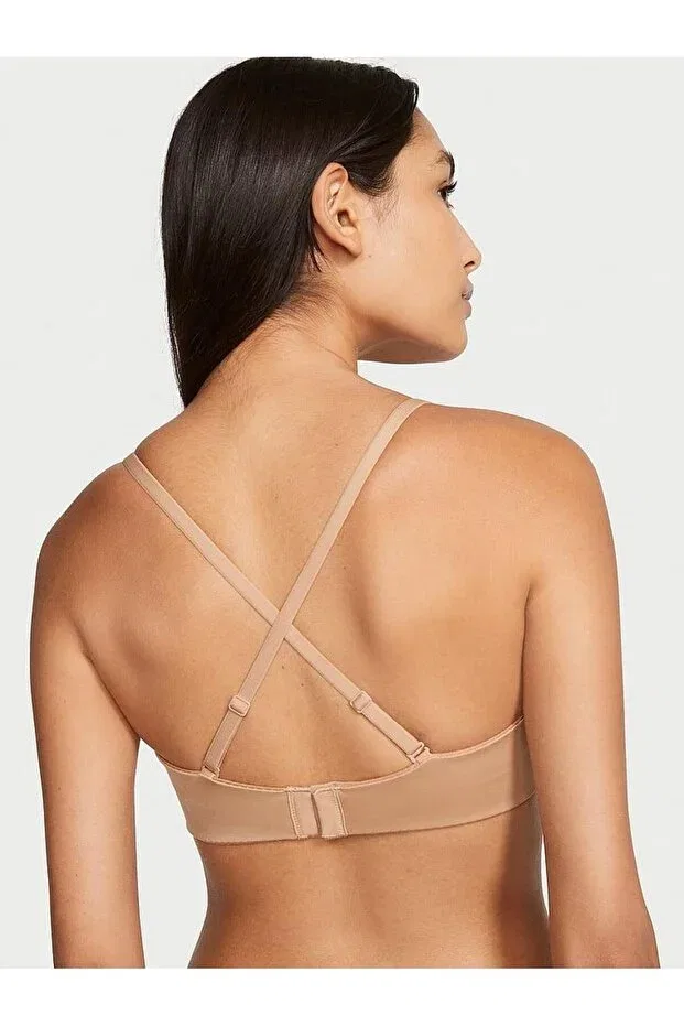 Женский бюстгальтер без бретелек с пуш-ап Victoria's Secret, Beige — фото 2