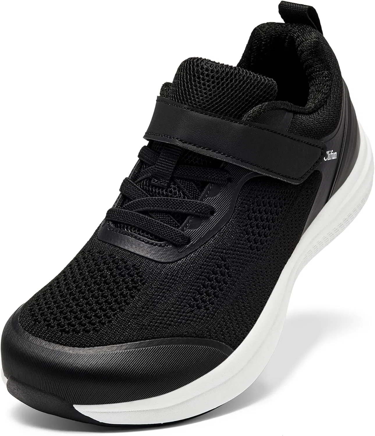 Детские кроссовки с широким носком для мальчиков и девочек Clifun, Black