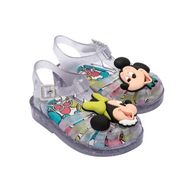 Сандалии Disney 100 Minibib Minimelissa, серебристый