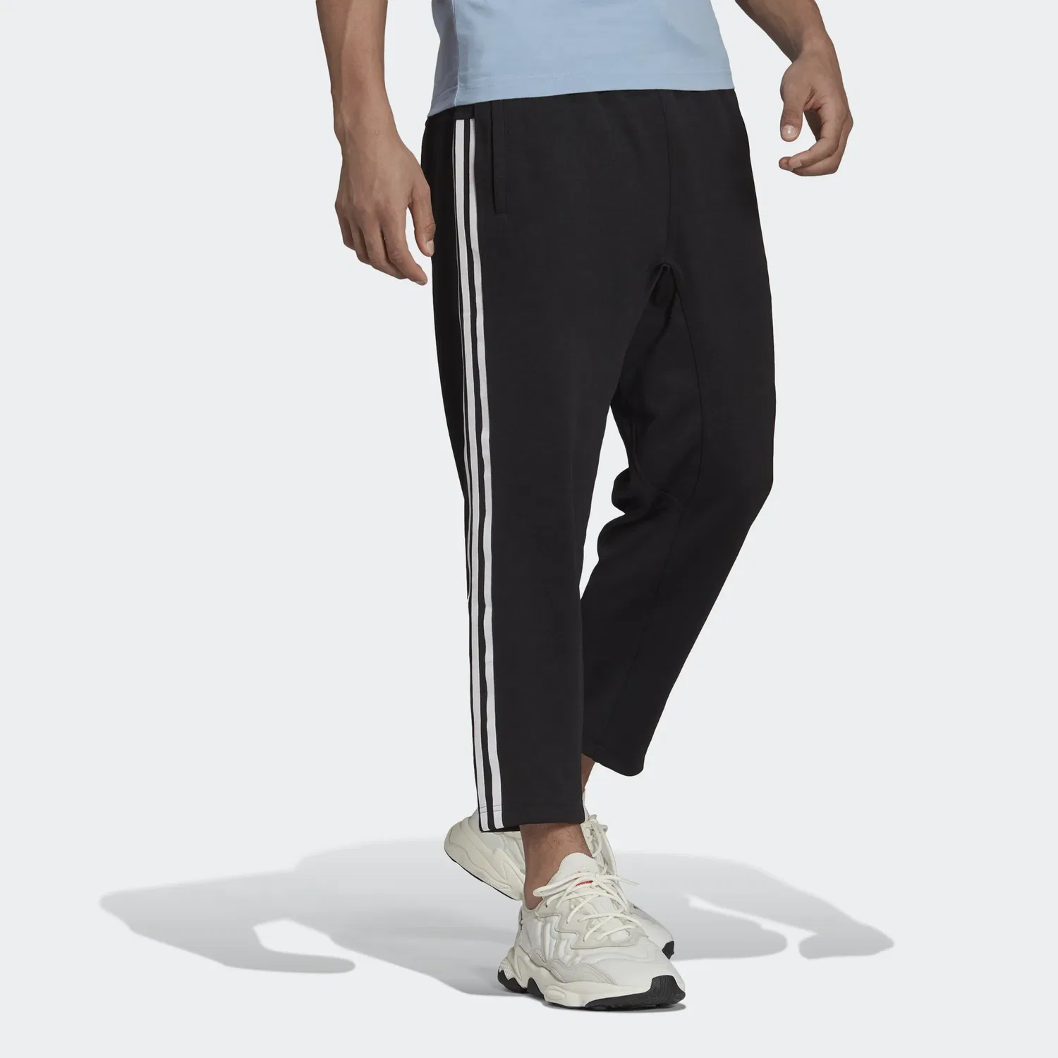 Мужские трикотажные штаны с логотипом Adidas Originals, Black — фото 4