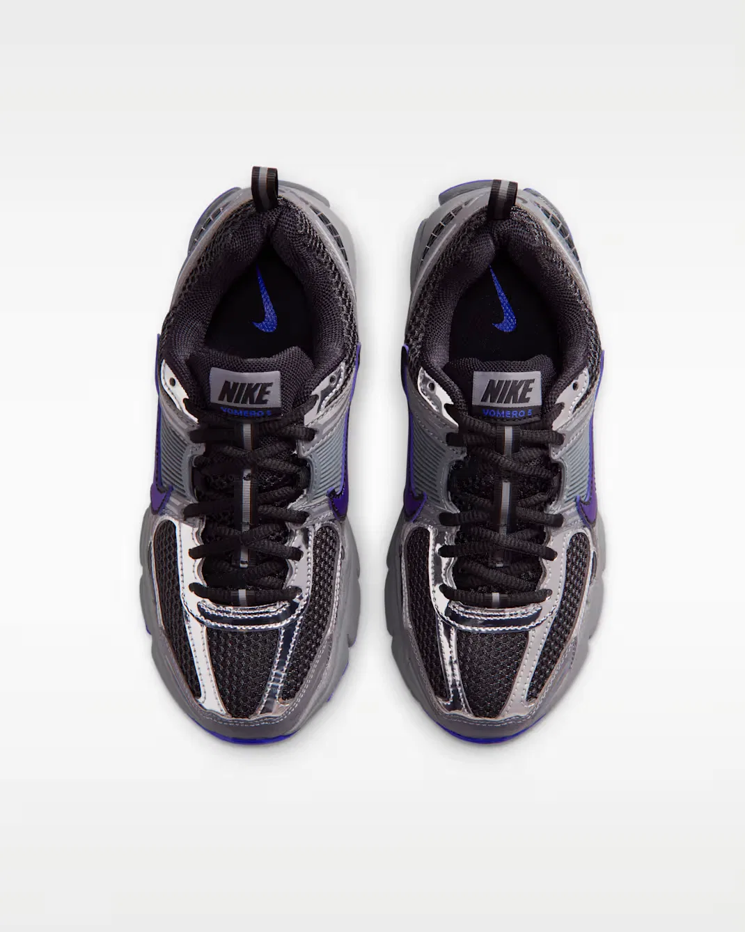 Кроссовки для детей постарше Nike Vomero 5, Anthracite/Smoke Grey/Metallic Silver/Hyper Royal — фото 4