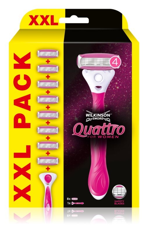 

Запасные лезвия Wilkinson Sword Quattro for Women Aloe & Vit, E