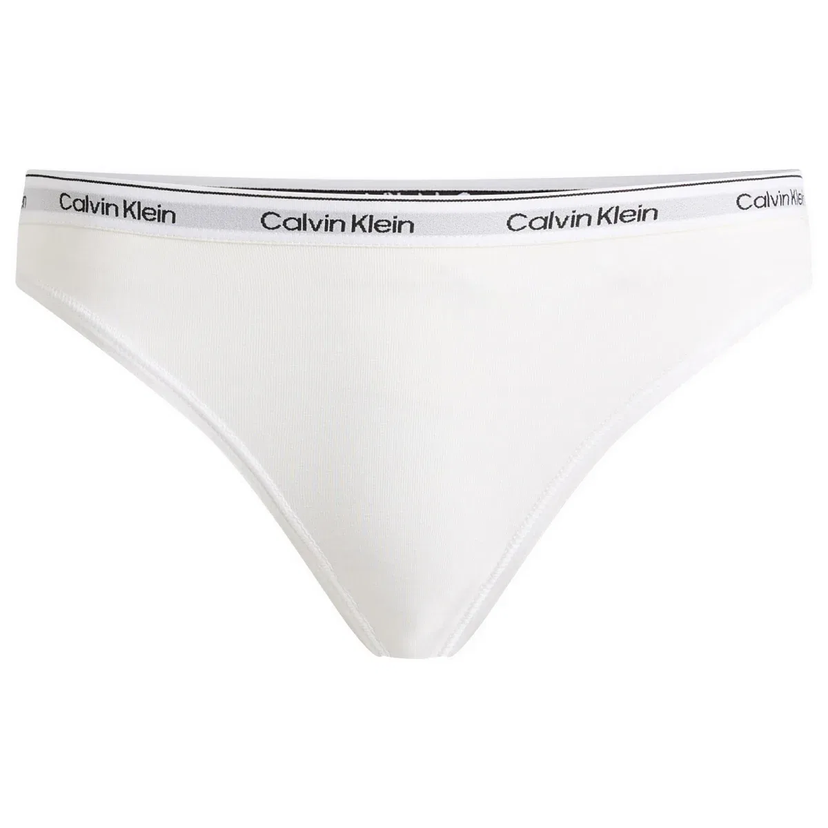 Комплект трусов бикини с фирменным поясом Icon Calvin Klein, Black White & Animal Mirror Oxford Tan — фото 3