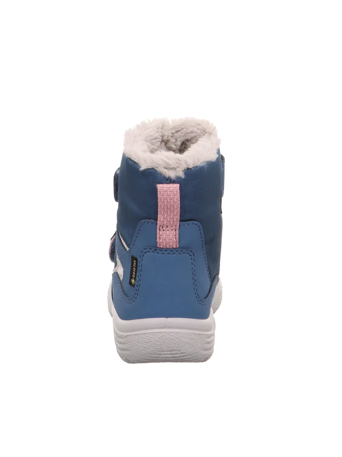 Детские снежные ботинки для девочек с принтом Crystal Superfit, Blue Grey 8020 — фото 3