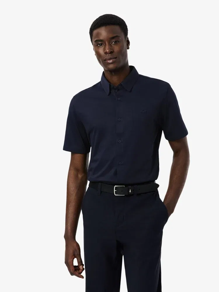 Рубашка с коротким рукавом Slim Fit, модель CH2351 LACOSTE, Navy