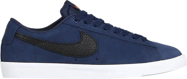 

Кроссовки Nike Zoom Blazer Low Pro GT ISO SB 'Orange Label - Midnight Navy', синий