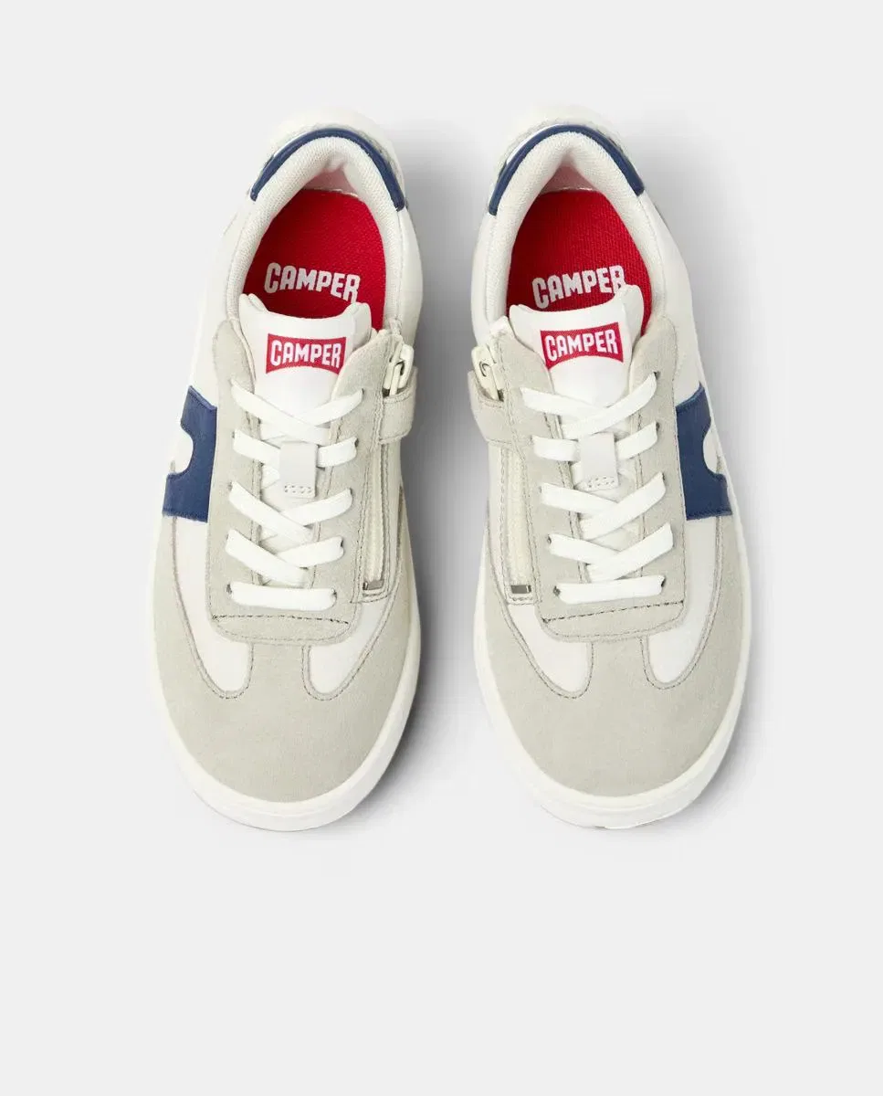 Кроссовки детские Camper Runner Four Cordones, кожаные, синие — фото 3