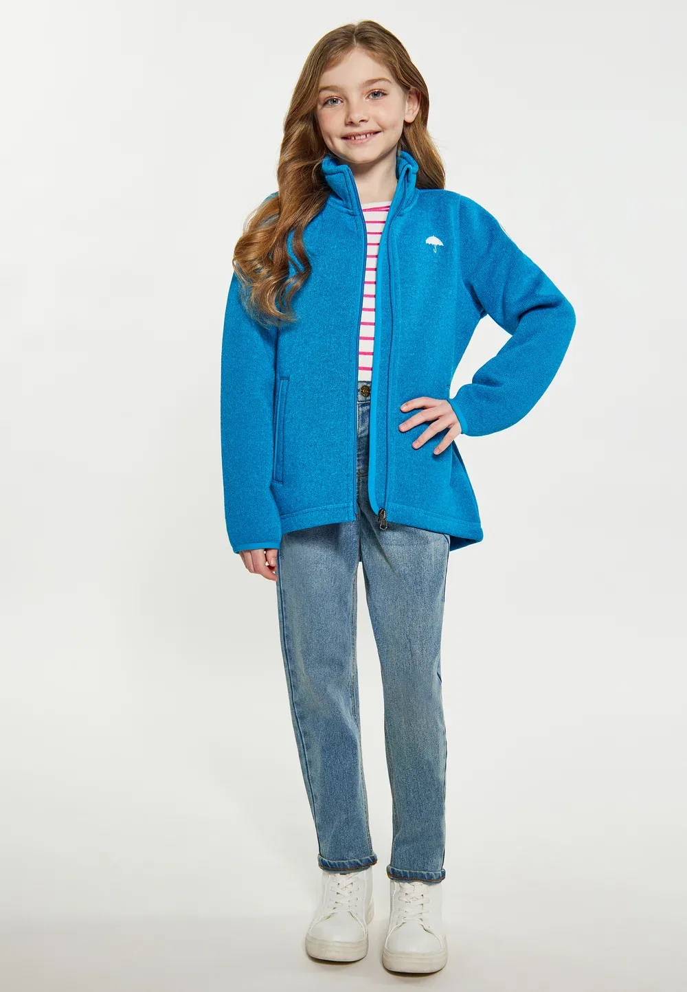 Кардиган Schmuddelwedda, Cyanblau Melange