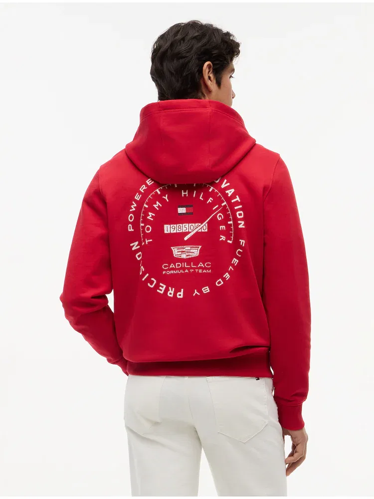 Худи TOMMY HILFIGER Cadillac Varsity Graphic, Red — фото 3