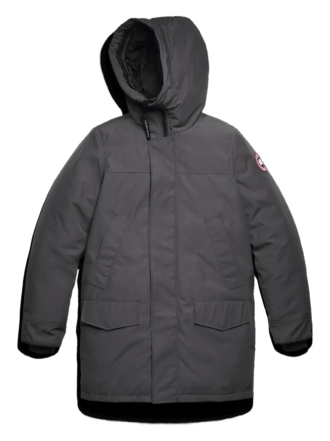 Куртка с капюшоном и патчами Canada Goose, серый