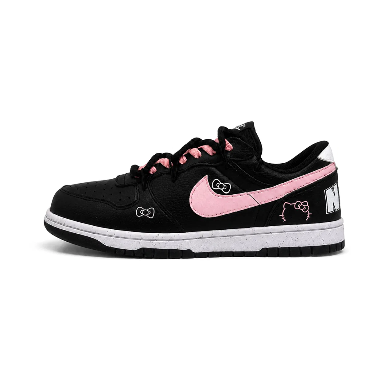Детские кроссовки-скейтборды низкие Nike Big Low Lux Skateboard Shoes, Milk Pink-Shopping Bag — фото 3