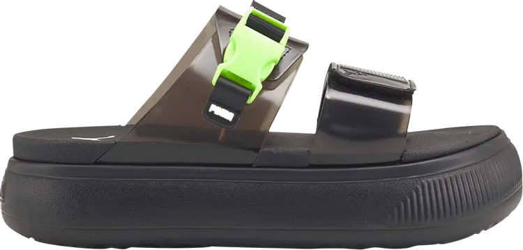 Сандалии Puma Wmns Suede Mayu Pop Sandal Black Fizzy Light, черный