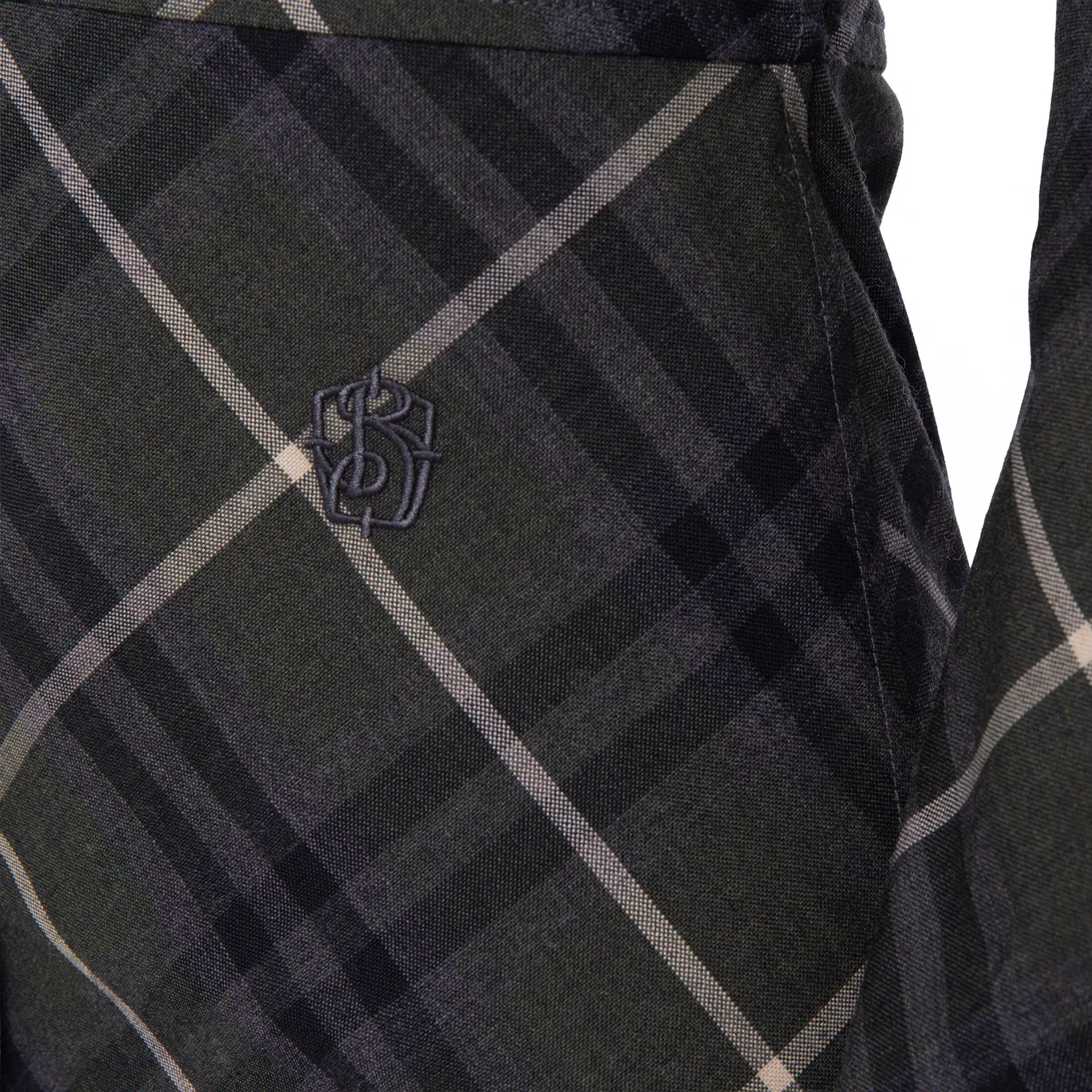 Платье-рубашка с принтом Check Wool Blend Burberry, Marsh Ip Check — фото 2