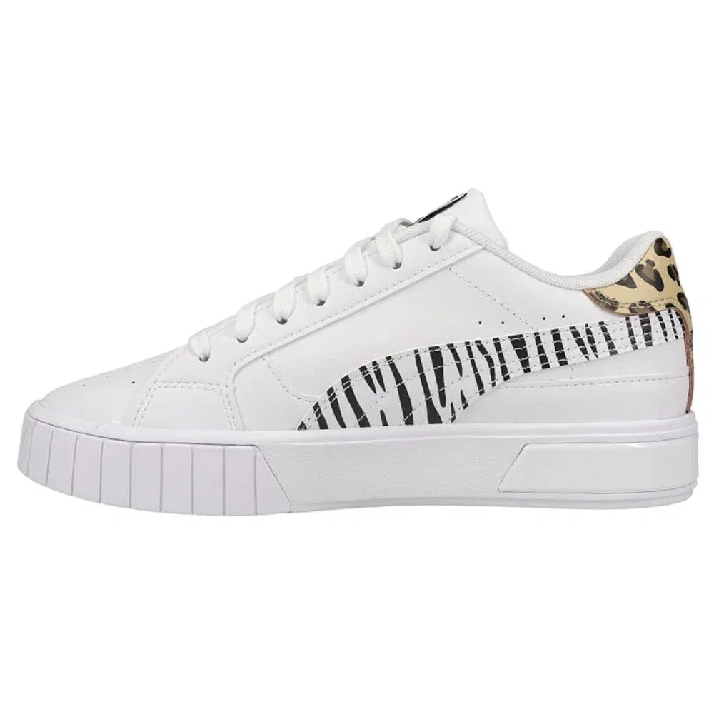 Детские кроссовки на платформе Puma Cali Star Summer Roar, White — фото 3