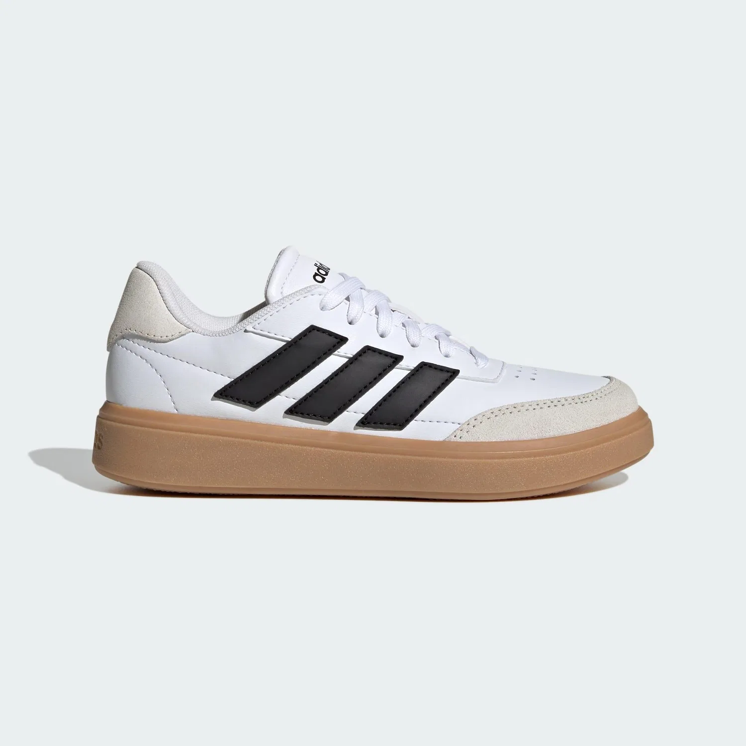 Детские классические кроссовки Courtblock Adidas, Weiss Schwarz