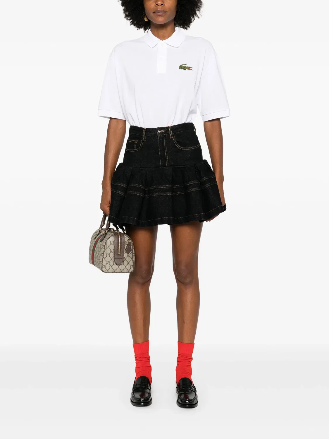 Поло из органического хлопка Lacoste, белый — фото 4
