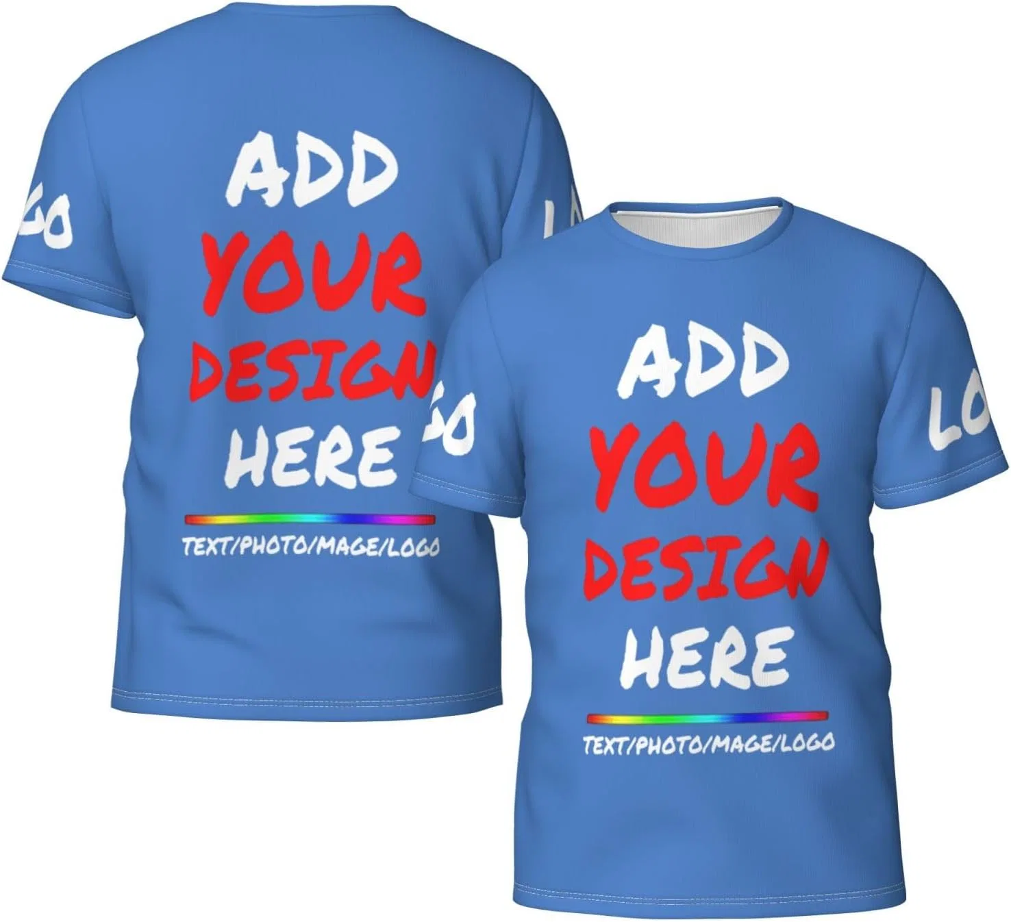 Унисекс футболка с кастомизацией Generic, Royal Blue