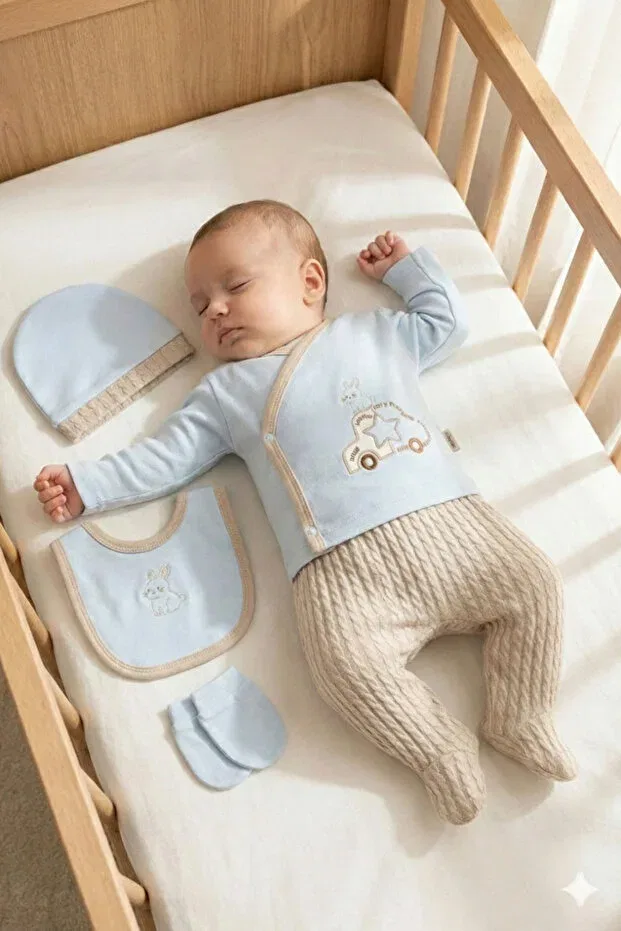 Детский комплект боди для мальчиков хлопковый Cherub Baby, Blue