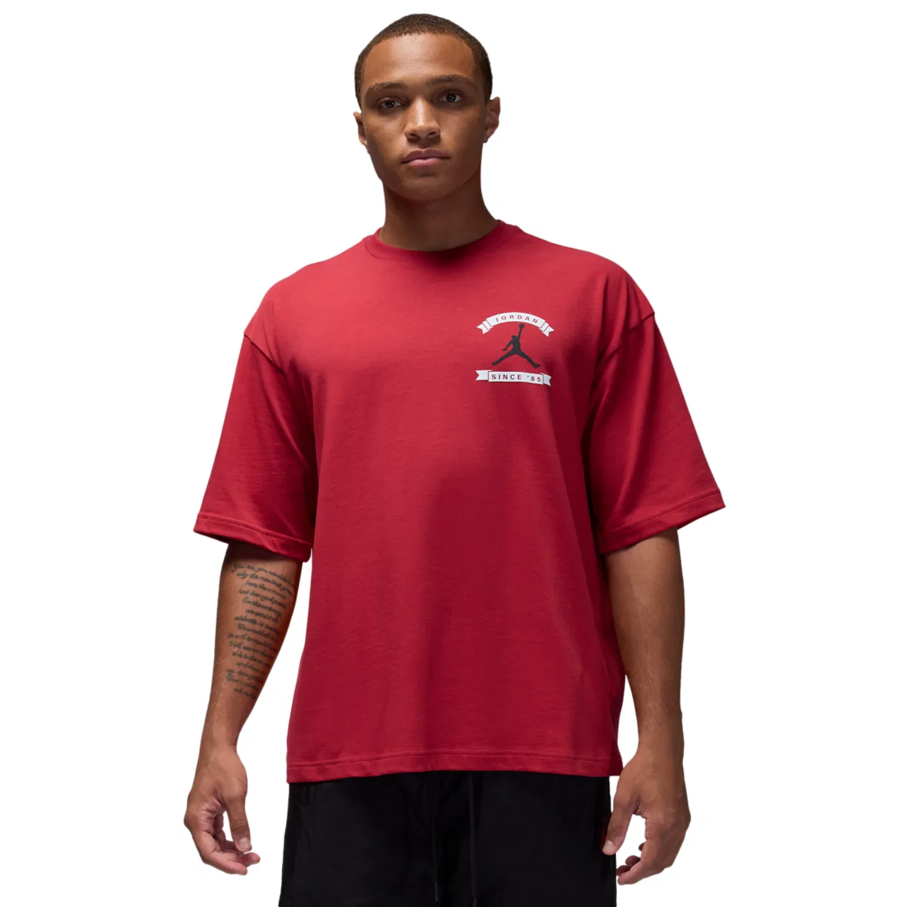 Короткий свитер оверсайз с длинным рукавом MJ Reissue Jordan, цвет Gym Red/Gym Red