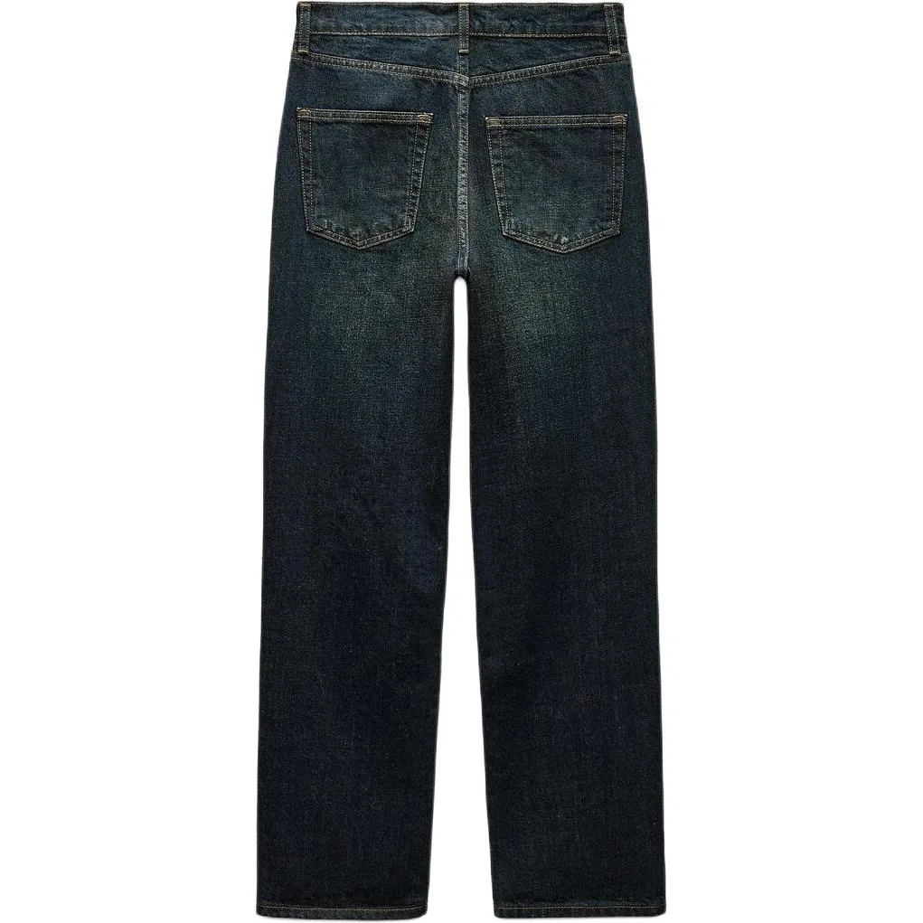 ZARA Женские джинсы прямого кроя ZW Jeans, Blue — фото 3