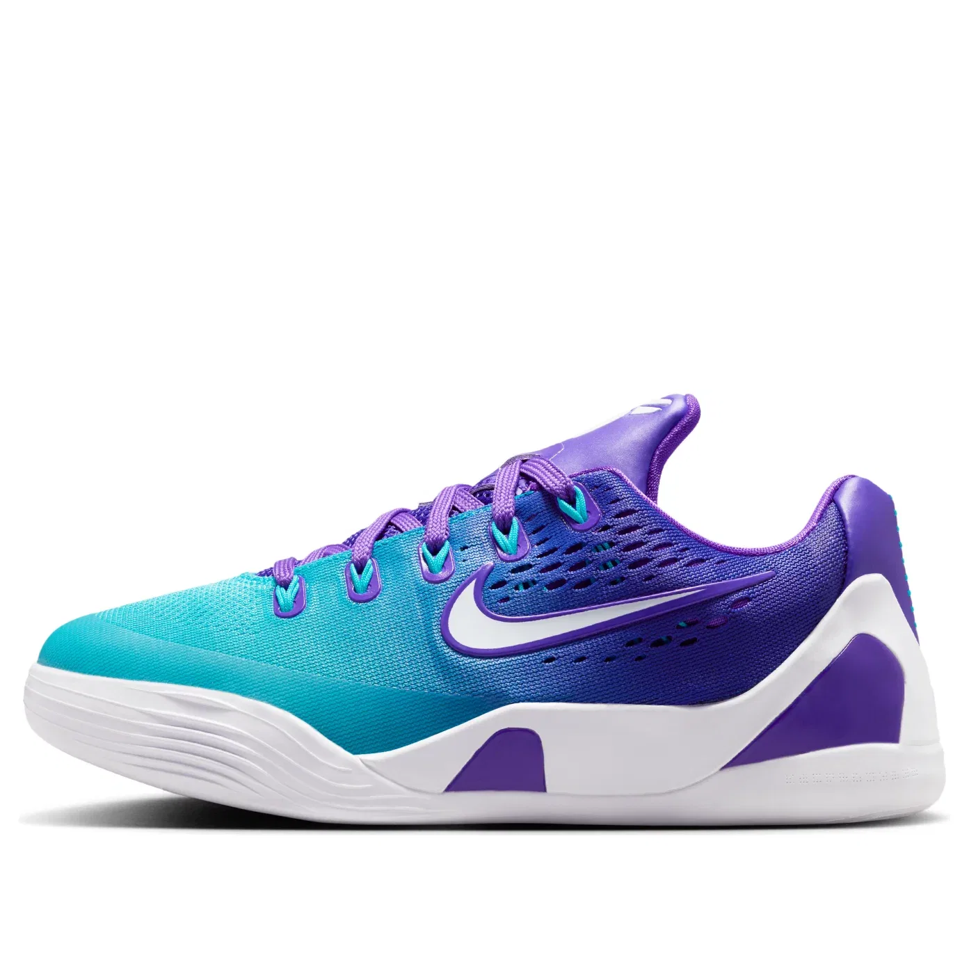 Детские кроссовки с шнуровкой Kobe 9 Low EM Hornets Nike, фиолетовый