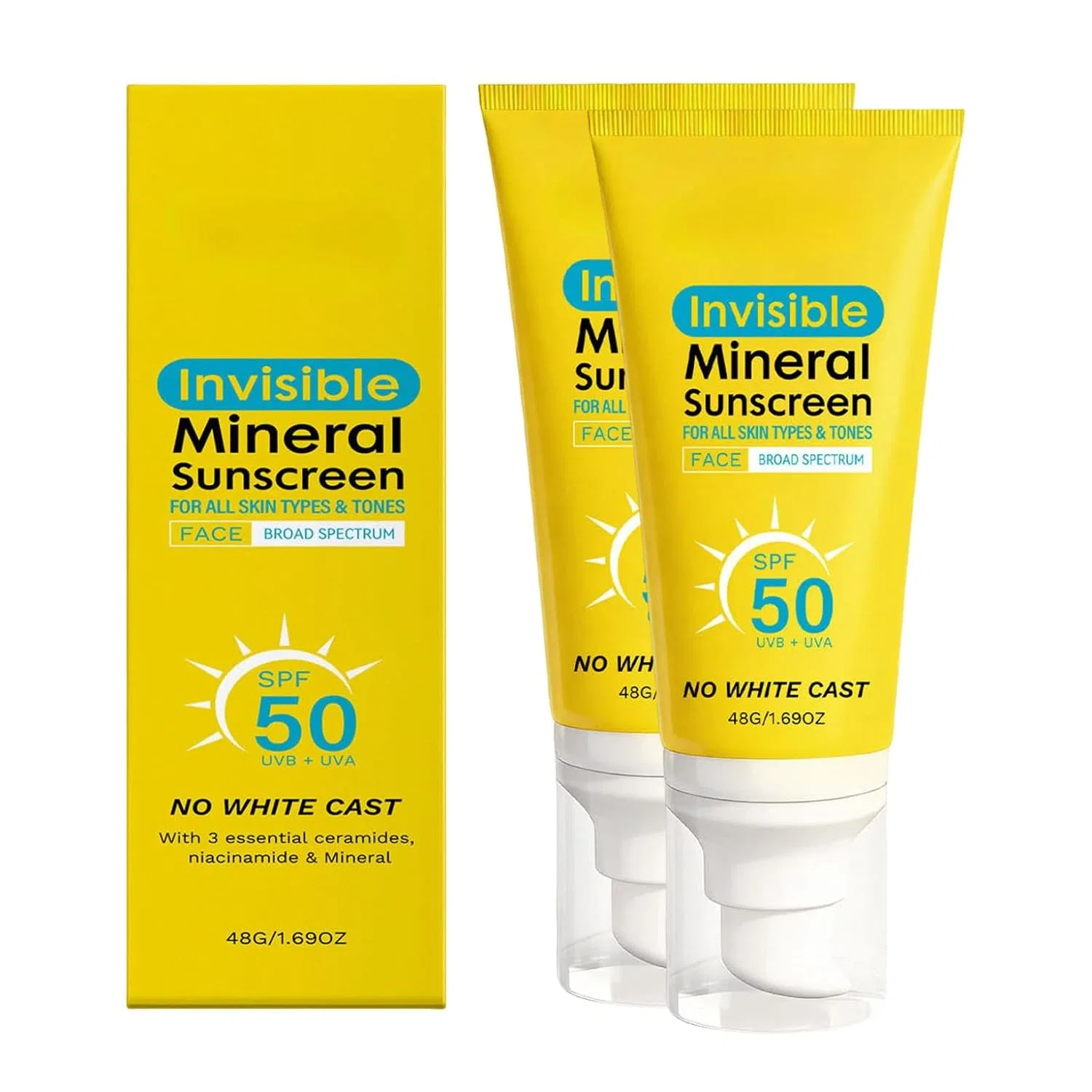 UV Fluid SPF 50, солнцезащитный флюид, 2 штуки, 48 г Generisch