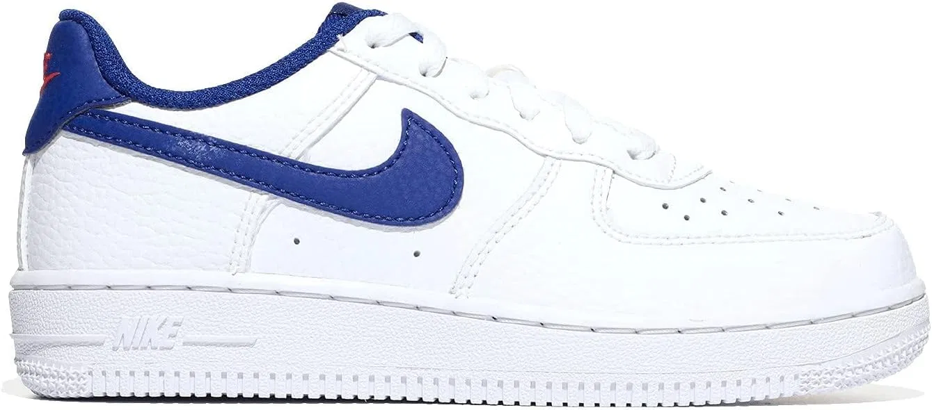Детские кроссовки для мальчиков Force 1 Nike, White/Deep Royal Blue/University Red — фото 4
