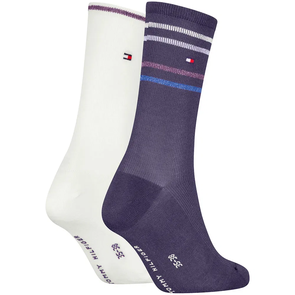 Женские носки с блеском Lurex Stripe Tommy hilfiger, Multicolor — фото 2