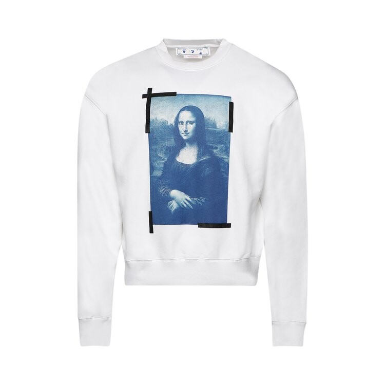 

Толстовка Off-White Monalisa Over Crewneck 'White', белый