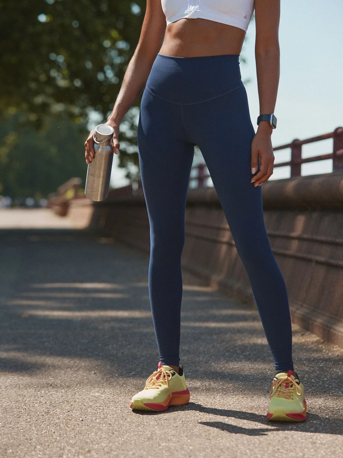 Леггинсы с высокой талией Dry Tech, Navy Blue Next — фото 4
