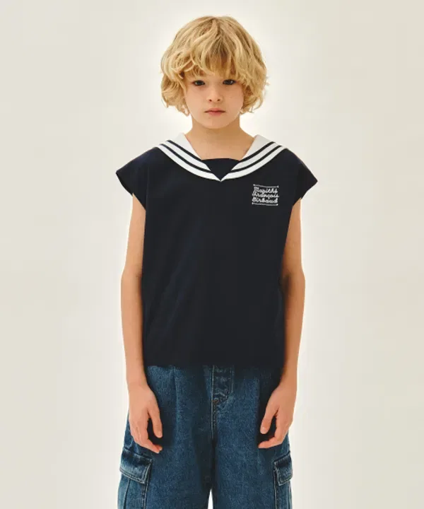 Футболка с коротким рукавом Sailor Aerocool, Marithé Kids, темно-синий