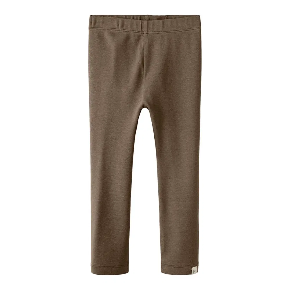 Детские леггинсы для девочек с эластичным поясом Gayo Slim Name it, Brown